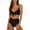 Black, variant on Swimsuits for Women,Women Bikini Print Two-piece Print Swimsuit Beachwear Set Black M(M)