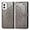 Gray, variant on Wallet Case for Motorola Moto Edge 5G 2024 Case Leather Flip Folio Magnetic Shockproof Protective Cover with Card Slots and Lanyard Cover for Moto Edge 5G 2024. Mandala Gray