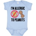thumbnail image 3 of Inktastic Im Allergic to Peanuts Food Allergy Awareness Boys or Girls Baby Bodysuit, 3 of 5