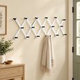 Expandable Accordion Wall Hanger, 16” High with 20 Peg Hooks, White ...