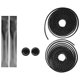 thumbnail image 1 of Cintas para manillar de bicicleta de carretera, mango antideslizante para bicicleta, cinturón con tapones para barra (negro y blanco), 1 of 8