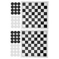 thumbnail image 4 of Fdit International Checkers Set 2Set International Checkers Set With Plastic Film Checkerboard Travel Board Games Set, 4 of 8