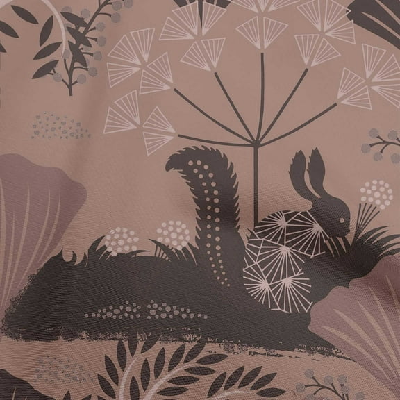 oneOone Viscose Jersey Dark Rose Brown Fabric Abstracts Diy Clothing Quilting Fabric Print Fabric By Yard 60 Inch Wide