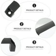 thumbnail image 3 of unbranded 2Ud Manijas De Aluminio Para Gabinete Eléctrico Negro Resistentes Para Uso Industrial, 3 of 8