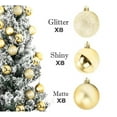 thumbnail image 4 of RBCKVXZ 24Pcs Christmas Tree Balls Ornaments for Xmas Christmas Tree 30mm/1.18" Shatterproof Christmas Decorations Hanging Bulbs for Holiday Wedding Party Christmas Gifts on Clearance, 4 of 6