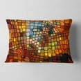 thumbnail image 2 of Designart Dreaming of Stained Glass - Abstract Throw Pillow - 12x20, 2 of 5