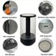 thumbnail image 1 of Lámpara de Escritorio con Vela, Luz LED Portátil con Carga USB para Cabecera, Mesa de Comedor Romántica, Camping Al Aire Libre, Luz Naranja., 1 of 5