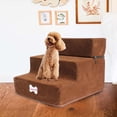 thumbnail image 4 of Durable Dog Stairs Ladder Non-slip Toys Design Removable Zipper Cover Dark Brown, 4 of 8