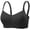 Black, variant on Alun Bras for Women Integrated Wireless Push up No Underwire Seamless Comfort T Shirt Everyday Bralettes Full Coverage Sides Supportive Pure Color Sports Bra Coffee 40