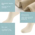 thumbnail image 5 of Women Thin Socks Bamboo Ankle Silky Quarter Anti Odor Casual Summer Socks 6 Pairs (Beige, US Size 3-7), 5 of 6