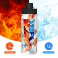 thumbnail image 5 of Logiee Three Goldfish Watercolor Splash Print Water Bottle,18oz Sports Insulated Kettle for Cycling Gym Basketball Outdoor, Suitable as a Present, 5 of 7