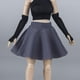 thumbnail image 4 of Falda de tela para figura en miniatura, disfraz para figura de acción femenina a escala 1/12 Gris, 4 of 6