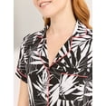 thumbnail image 5 of Joyspun Women’s Notch Collar Top and Shorts Pajama Set with Piping, 2-Piece, Sizes XS-3X, 5 of 6