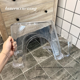 thumbnail image 2 of Taburete de plástico transparente, taburete de baño, taburete engrosado, taburete de bañera antideslizante para el hogar, taburete bajo, taburete de limpieza, 2 of 3
