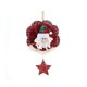 thumbnail image 1 of Muñeco de nieve de Papá Noel de dibujos animados para colgar en la pared con estrella de cinco puntas, 1 of 7