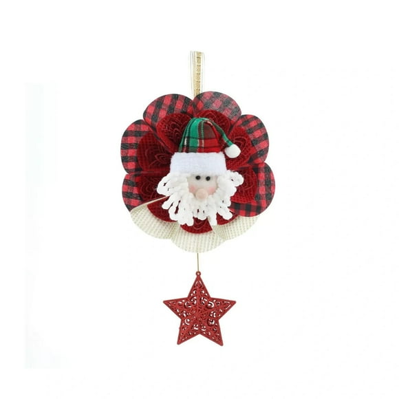 TIELUTT Cartoon Santa Snowman Window Wall Hanging Five Glam Decorations Ideas Garland for Weddings Stained Glass Birds on A Wire Christmas Door Decorations Hanging Light Clear Beads for Crafts