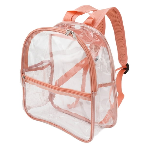 Mochila Transparente De PVC Con Diseño De Cremallera, Suave Y Duradera Mochila Transparente Impermeable, Visibilidad Interna, Uso Diario, Versátil, Para La Escuela, La