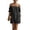 Black, variant on Tqcoqu Womens Summer Dresses Off Shoulder Frill Trim Dress Elegant Fit Beach Dresses,Black,Women's S-XXL