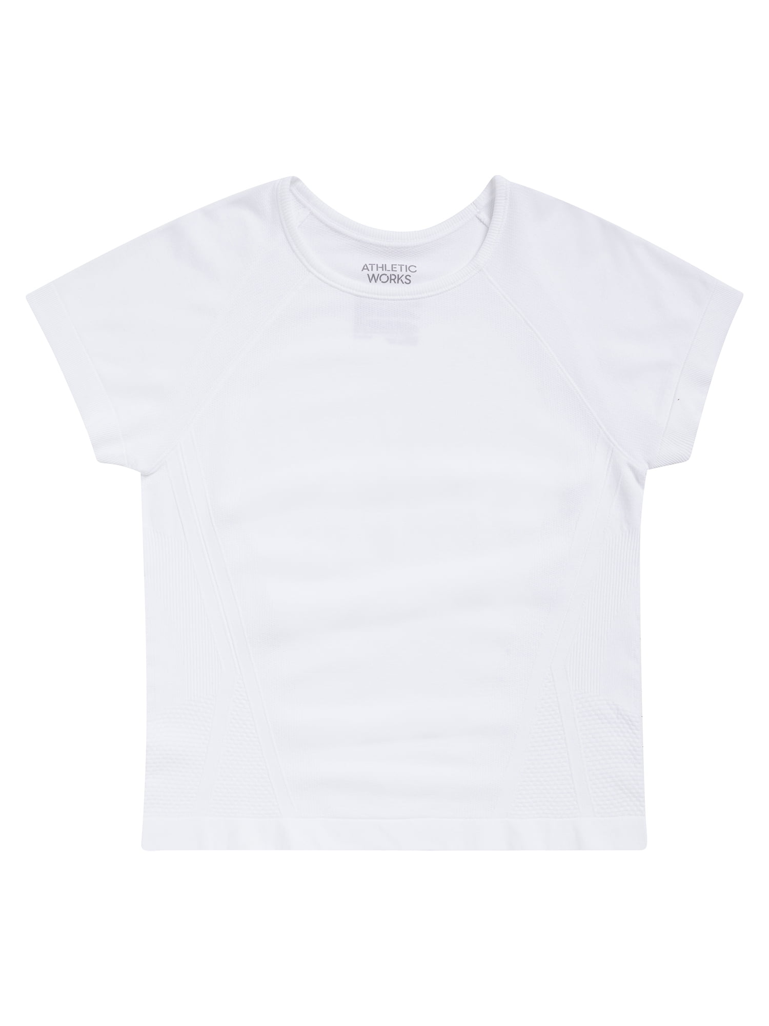 Athletic Works Girl's Active Short Sleeve Seamless Tee, 2-Pack, Sizes 4-18