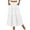 White, variant on High Waist Midi Skirt for Women A-Line Pleated Skirts with Pockets Flowy Dresses
