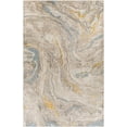 thumbnail image 2 of Hauteloom Marble Swirl Collection Abstract Coastal Living Room Bedroom Dining Room Area Rug - Modern Contemporary Bohemian - Beige, Brown, Cream, Orange, Blue - 6'7" x 9', 2 of 8