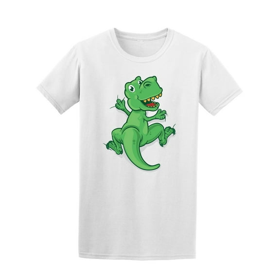 Green Dinosaur Climbing  Tee Men's -Image by Shutterstock
