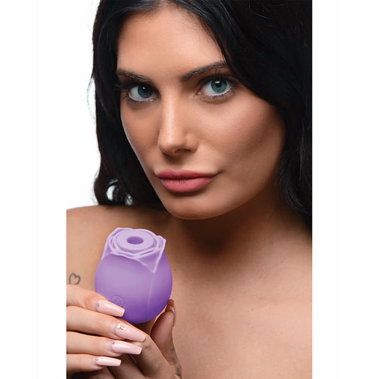 Inmi Bloomgasm Wild Rose 10x Purple Suction Clit Stimulator