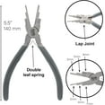 thumbnail image 4 of The Beadsmith Wire Looping Pliers – Create 6 Sizes (Ranging 2-9mm) of Loops & Jump Rings, 5.5" long (140mm), Polished Steel Head & PVC Comfort Handle, 4 of 8