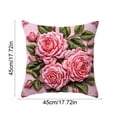thumbnail image 3 of Nkmbld Spring Pillow Covers 18x18 Inch Flower Decor Throw Pillowcase Vintage Floral Seasonal Summer Outdoor Decoration Linen Cushion Cover for Couch Sofa, 3 of 8