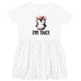 thumbnail image 3 of Inktastic 2nd Birthday Party Penguin 2 Year Old Girl Girls Toddler Dress, 3 of 5