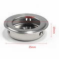 thumbnail image 2 of Stainless Steel Circular Recessed Sliding Door Handles Set Round Flush Finger, 2 of 8
