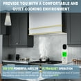 thumbnail image 2 of Akicon Range Hood 36 Inch, Ultra Quite Stainless Steel Ducted Kitchen Hood, Wall Mount Square Vent Hood with LED Light and Dishwasher-Safe Filters, 3 Speeds, 600 CFM (AK-HS36HB-BSG), 2 of 7