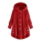 thumbnail image 3 of Chaquetas y abrigos casuales con capucha de manga larga para mujer, blusas con botones de talla grande, cárdigan holgado con capucha, abrigo de lana, chaqueta de invierno para mujer, 3 of 6