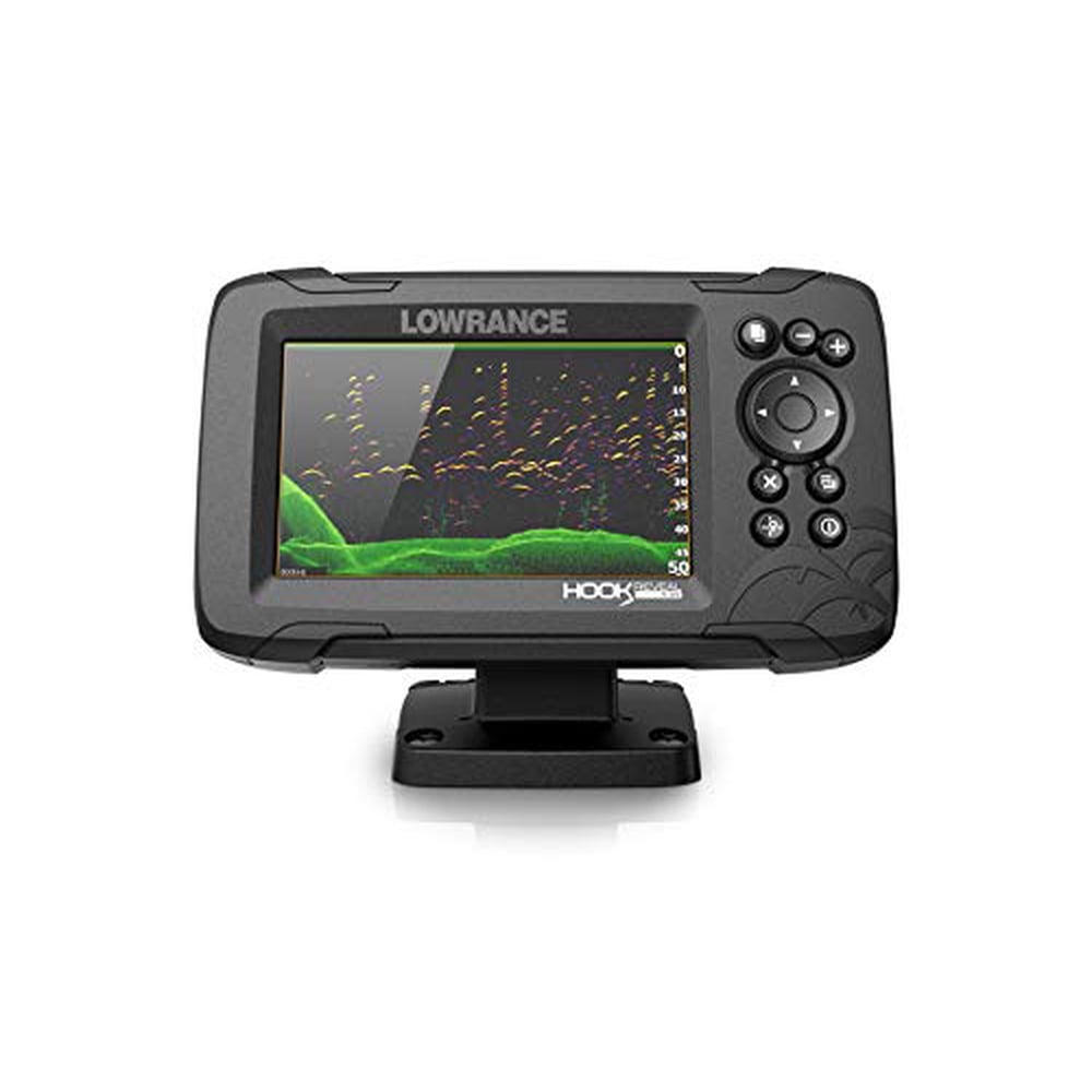 Lowrance Hook Reveal Fish finder Splitsht with Down scan