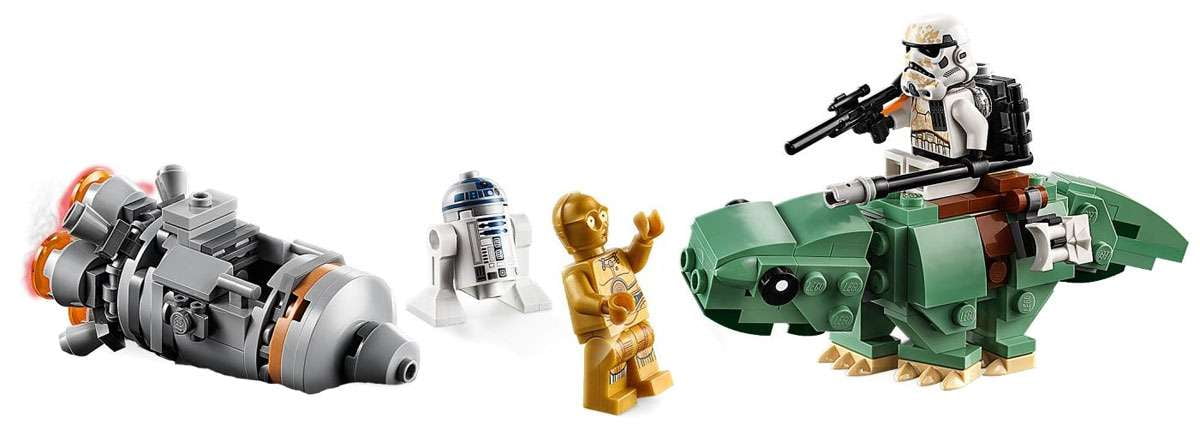 Pre-Owned LEGO Star Wars Escape Pod vs. Dewback Microfighters 75228 Collectible Droid Building Set