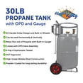 thumbnail image 5 of Flame King YSN30HOG Horizontal & Vertical Propane Cylinder with Premium OPD & Built-in Gauge, Gray, 5 of 11