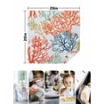 thumbnail image 5 of Hokiten Kitchen Dinner Napkins Set of 4 Boho Ocean Coral Cloth Napkins Reusable Washable Table Napkins for Weddings Cocktail Parties Holiday Table Decor 20x20 Inch, 5 of 8