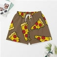 thumbnail image 3 of PRIYAL Ensemble de Pyjama pour Femmes Motif Pizza Shorts Deux Pièces Manches Courtes, 3 of 6
