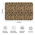 thumbnail image 3 of Brown and Black Leopard Print Bathroom Rugs Mat,Non Slip Microfiber Bathroom Rug,Rubber Backing,Soft Bathroom Mats for Bathroom Floor,Tub and Shower,17x27in(43x68cm), 3 of 5