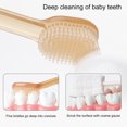 thumbnail image 3 of Baby Toothbrush, Infant to Toddler Toothbrush, Kids First Toothbrush Set(1 Toothbrush + 1 Tongue Brush), Soft Silicone Massaging Toothbrush for Sensitive Gums, with Storage Case, 3 of 8