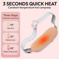 thumbnail image 2 of Cordless Heating Pad Heating Massager for Back Pain Menstrual Cramps Pain Relief Portable Heating Pad 4 Vibration Mode Massager with Adjustable Heating Temperature (Pink), 2 of 6