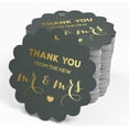 thumbnail image 4 of Inkdotpot Real Gold Foil Thank You From The New Wedding Tags Favor Hang Paper Tags 100 Piece, 4 of 6