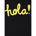 thumbnail image 5 of Ma Croix Womens Graphic Print HOLA! Casual Short Sleeve T Shirt, 5 of 6