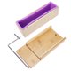 thumbnail image 3 of Molde Para Hacer Jabón Hecho a Mano Fugacal 900 ml Bambú + Pino + Silicona 1025g Caja de madera 270 x 80 x 82 mm Molde de silicona 265x70x70mm Cortador 260 x 220 x 30 mm, 3 of 8
