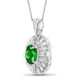 thumbnail image 3 of JewelersClub 1 1/5 Carat T.G.W. Chrome Diopside And White Diamond Accent Sterling Silver Pendant, 18", 3 of 4