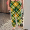 thumbnail image 2 of SnZhen Pants for Man Men's Home Sleepwear Thin Loose Pants Plaid Straight Leg Pants Men's Casual Pants, 2 of 6
