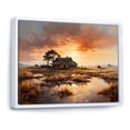 thumbnail image 2 of Designart "Dawn'S Countryside Fusion" Farm Floater Framed Canvas Art Print, 2 of 5