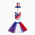 thumbnail image 3 of Nkmbld Independence Day Porch Goose Outfits 4th of July Goose Clothes Fits 23" Cement Plastic Goose Statue for Outdoor Lawn Garden Yard Patio Decoration, 3 of 7