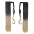 thumbnail image 2 of Long Straight/Curly Wrap Around on Ponytail Extension Synthetic Hairpiece, 2 of 6