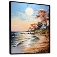 thumbnail image 2 of Designart "Coastalbeach Beach Bliss Painting III" Nautical & Beach Floater Framed Canvas Print, 2 of 7
